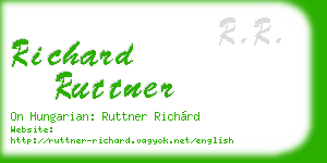richard ruttner business card